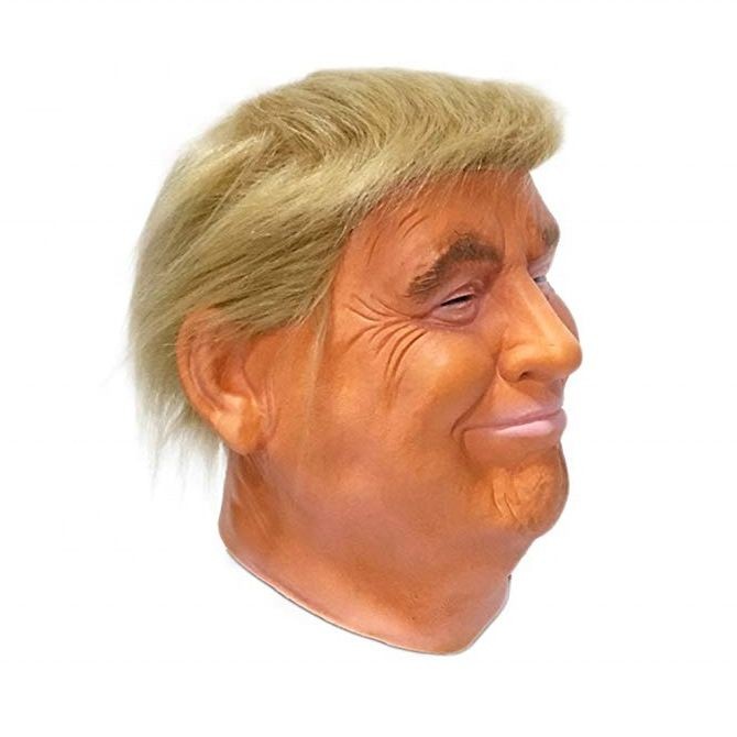 Trump Headgear หน้ากากจําลองฮาโลวีนตลก Party Photo Universal Trump Latex หมวก Props cos20250517