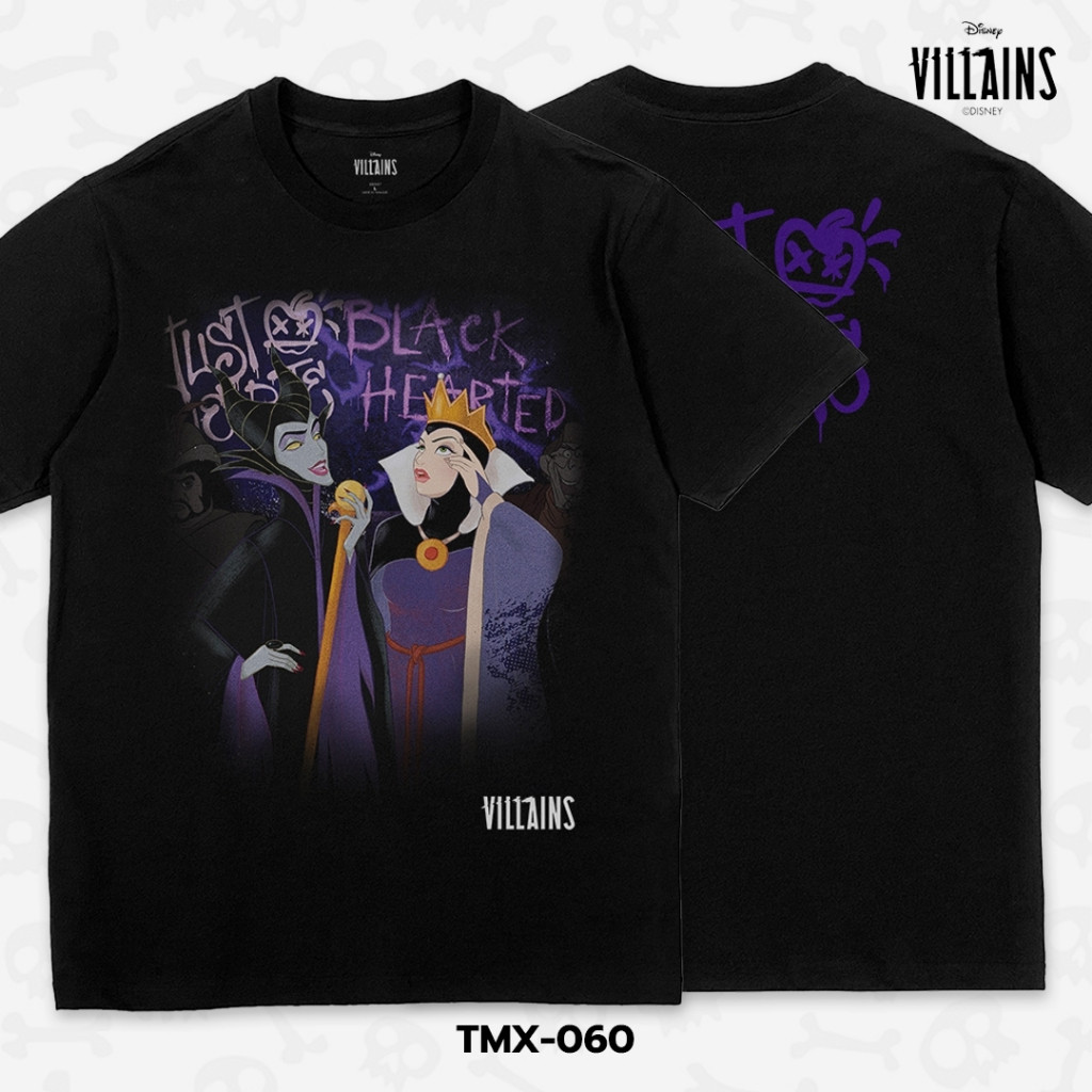JDD-T SHIRTShop สินค้าของแท้ < Villain > เสื้อยืดการ์ตูน DISNEY (TMX-060) Unisex