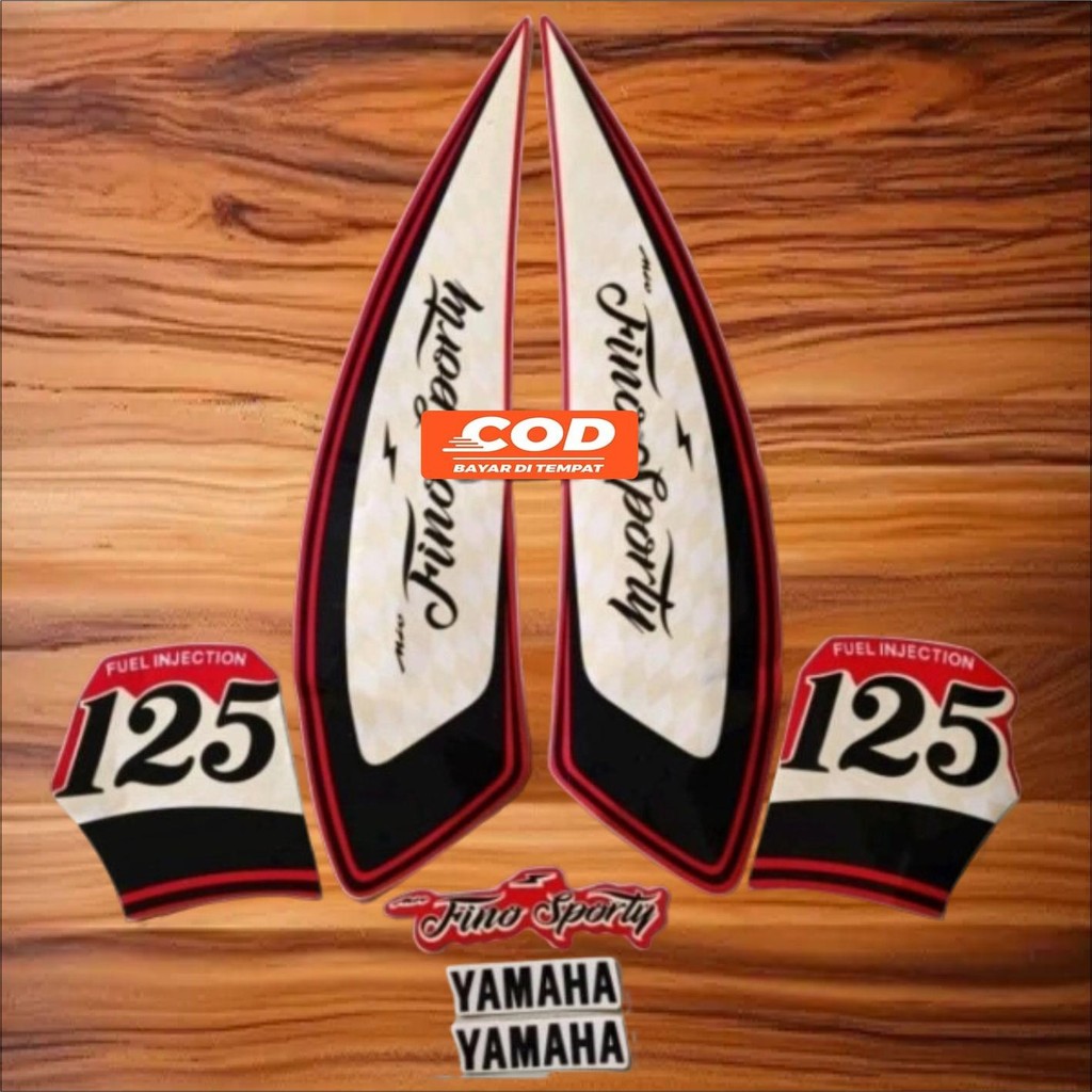 MERAH Yamaha fino 125 2021 2022 สปอร์ตสีแดง Striping พร้อมรายการคุณภาพมาตรฐาน