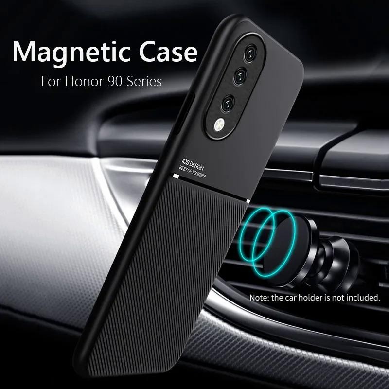 สําหรับ Honor 90 กรณีฝาครอบแม่เหล็กกรอบอ่อน Funda สําหรับ Honor 90 Pro Honor90 Pro เคสโทรศัพท์ Capa อุปกรณ์เสริมมือถือ – โปรปัง