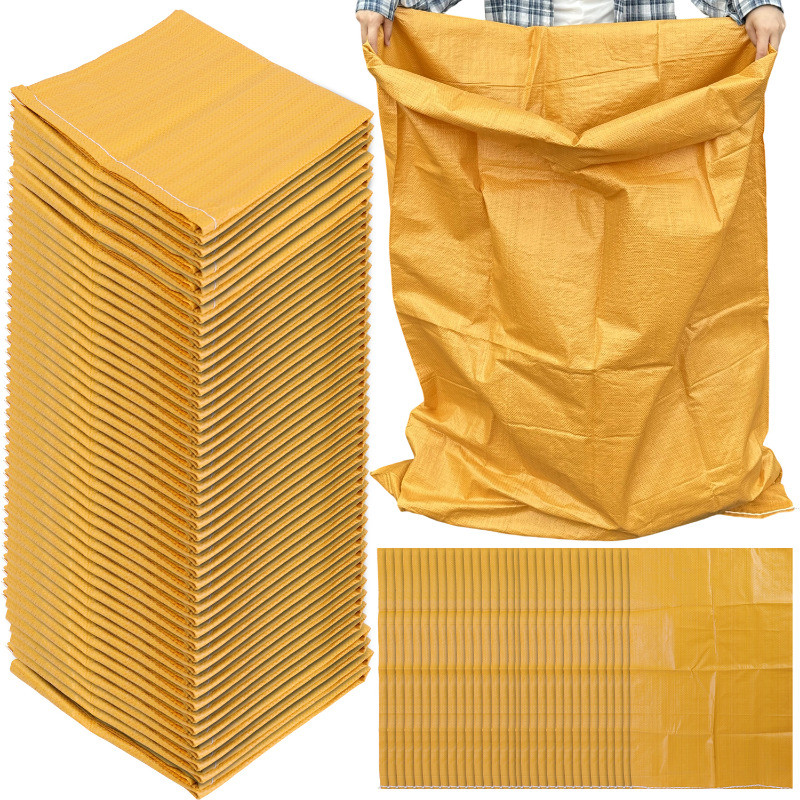 1/2/3 ชิ้นสีเหลืองหนา Universal Storage ทอกระเป๋า - วัสดุ PP ปลอดภัยทนทาน - สําหรับพืช, ปุ๋ย, การเก็