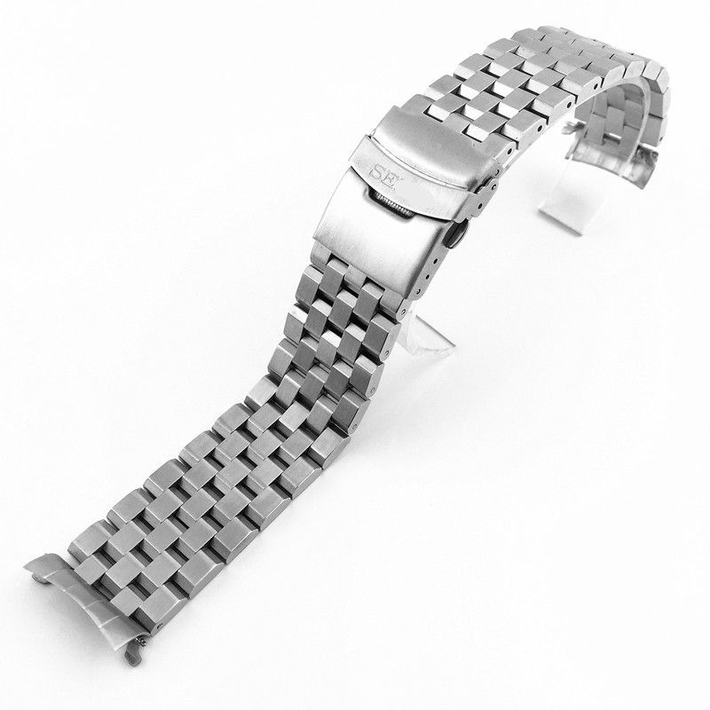 20 มม.22 มม.สายนาฬิกาโค้ง End Link Connector อะแดปเตอร์สําหรับ Seiko ดําน้ํา Diver SKX007 SKX009 SKX173 SKX175 สแตนเลสสตีลนาฬิกาอะแดปเตอร์โลหะเงิน Connector