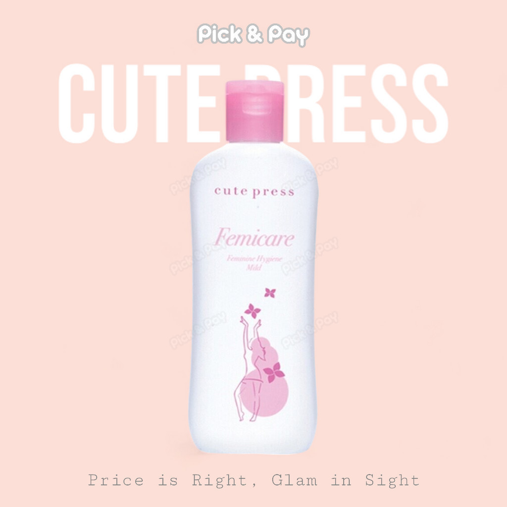 Cute Press อนามัย เฟมิแคร์ เฟมินีน ไฮยีน มายด์ Femicare Feminine Hygiene Mild 100มล (pickandpay)
