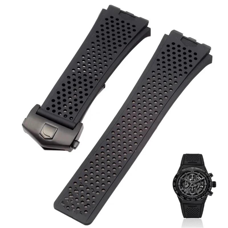 เว้า 22 มม. และปากนูนเหมาะสําหรับสายนาฬิกา TAG HEUER กีฬาดําน้ําเกรด super Carlisla สร้อยข้อมือซิลิโคน