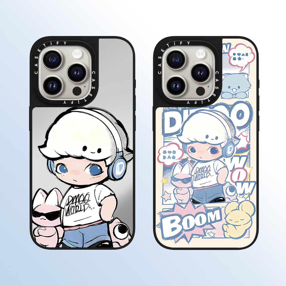 Casetify เคสโทรศัพท์กระจกคุณภาพสูงเหมาะสําหรับ iPhone 16promax 16pro 16 plus 15 promax 14 promax 15 pro 14 pro 13 pro 12 แฟชั่นป้องกันการตกเปลือกแข็ง cool boy