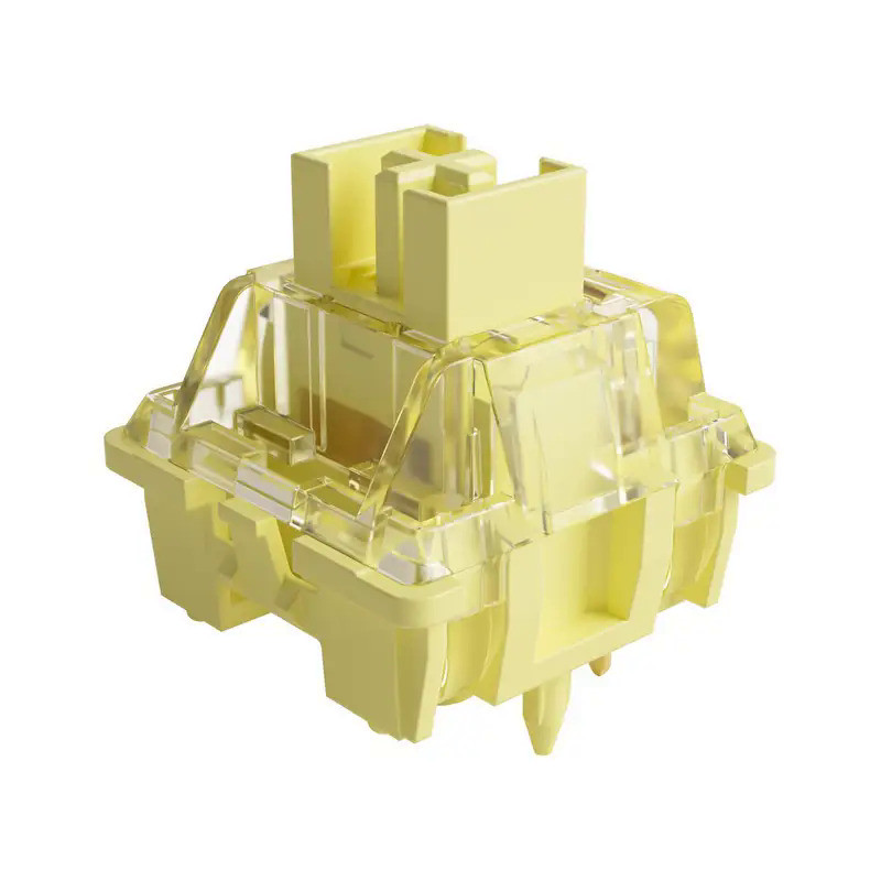 Akko V3 Pro Cream Yellow Switches 5 Pin 50gf  Dustproof Stem Linear Switch Compatible with MX Mechan