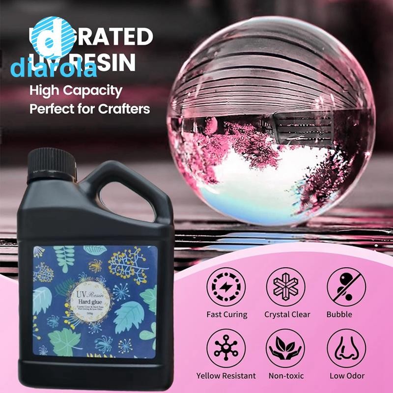 Uv เรซิ่น 500g – อัพเกรดคริสตัล Clear Hard UV Fast Curing อีพ็อกซี่เรซิ่นอุปกรณ์สําหรับหัตถกรรมเครื่องประดับทํา diarolath ราคา ถูกที่สุด ดีลบีเคเค แกลเลอรีภาพที่ 2