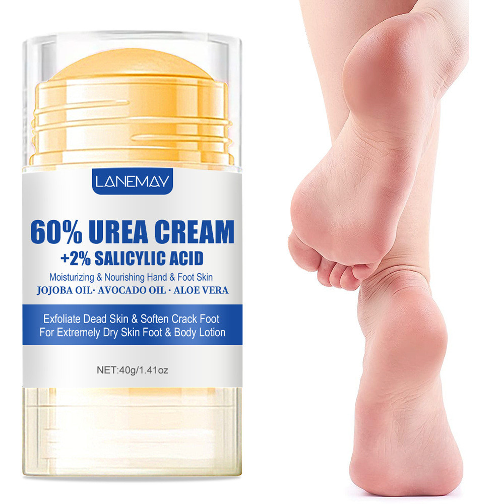 40g Ultra-Hydrating 60% Urea Foot Cream Aloe Vera สําหรับ Softening Dry Cracked Feet - Gentle Exfoliaation Daily Foot Care Solution