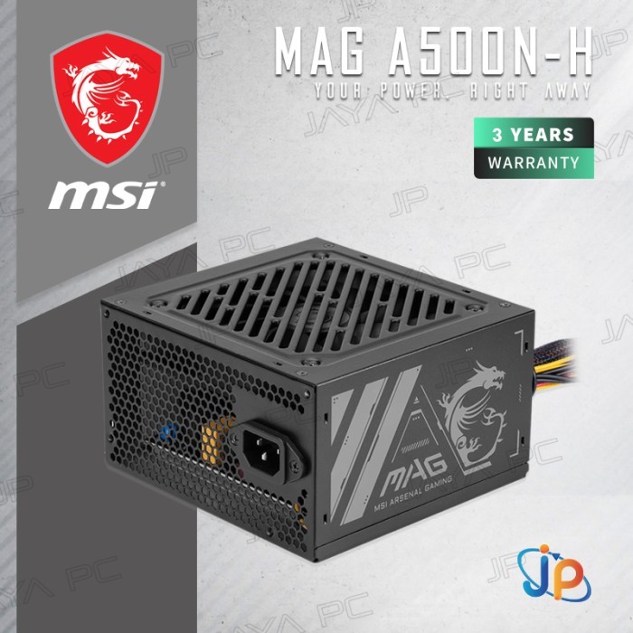 MSI MAG A500NH 500Watt PSU - พาวเวอร์ซัพพลาย 500W