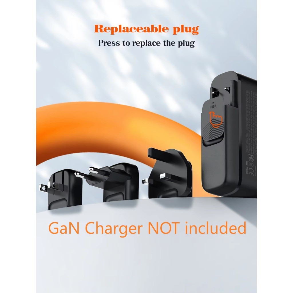 AC LDNIO A6140C Q366 Q367 Gan Charger UK 3 PIN EU PIN US CN ญี่ปุ่น 2 PIN International Worldwide Tr