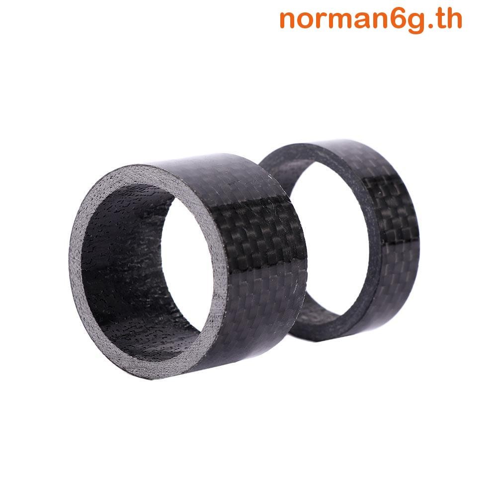 Anorman Spacer อุปกรณ์เสริมจักรยานส้อมด้านหน้าคาร์บอนไฟเบอร์ 3/5/15/20 มม. 1-1/8" จักรยาน Stem ชุดหูฟังแหวน