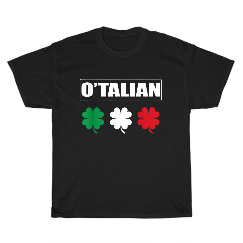 เสื้อยืด Otalian Shamrock Italy Ireland Flag Italian Irish Saint Patricks Day