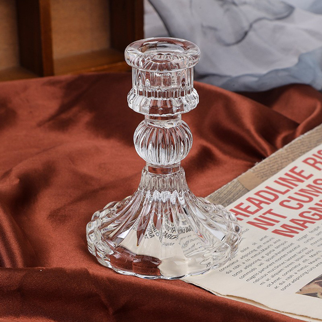 LEXO เชิงเทียนแก้ว เนื้อแก้วหนา แก้วเนื้อดี ใช้งานสะดวก candlestick รูปที่ 7