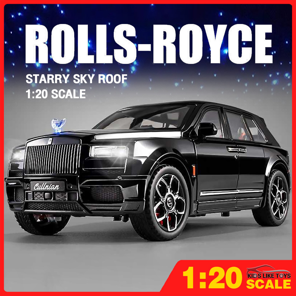 Klt 1:20 Rolls Royce Cullinan โมเดลรถเหล็กรถโลหะผสมของเล่นคอลเลกชันของขวัญสําหรับเด็กเด็กผู้หญิง