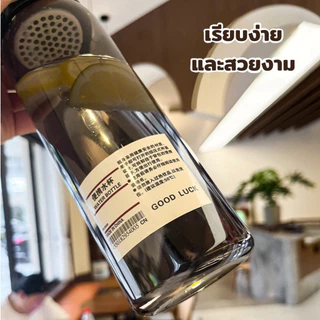 กระบอกน้ำพลาสติก พกพา ขวดน้ำ ใส่น้ำดื่ม กระบอกน้ำแขวนเป้ กระบอกน้ำGood luck ขวดน้ำมีหลอด มีให้เลือกหลายขนาด G3038