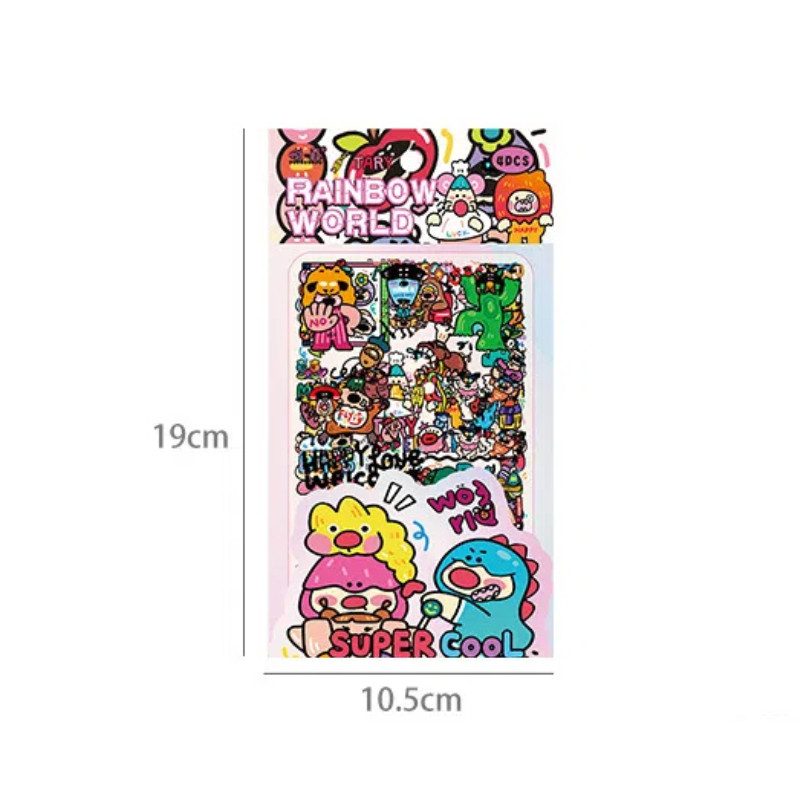 (4ชิ้น/กระเป๋า) สติกเกอร์การ์ตูนน่ารัก สัตว์เลี้ยง กันน้ําตกแต่งเคสโทรศัพท์โน๊ตบุ๊คเครื่องเขียนอุปกรณ์ถ้วยน้ําตายตัดสติ๊กเกอร์ ราคา ถูกที่สุด ดีลบีเคเค แกลเลอรีภาพที่ 5