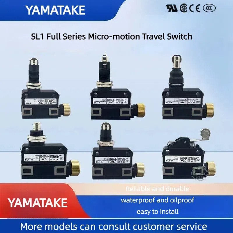 Yamataake กันน้ํา microswitch SL1-A SL1-E SL1-H SL1-D SL1-B SL1-P SL1-AK สวิตช์จํากัดการเดินทาง