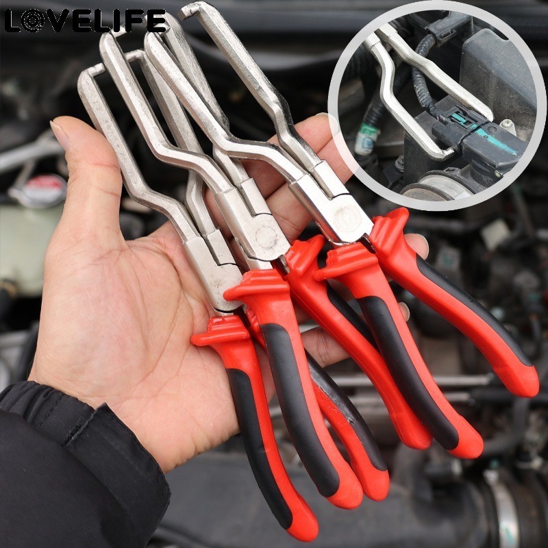 เครื่องมือถอดหัวเข็มขัดสายเชื้อเพลิง-แคลมป์แยกกรองน้ํามันเชื้อเพลิง-คีมกระชับข้อต่อแบบพกพา-คีมท่อน้ํามันยานยนต์-ทนทาน-สําหรับการบํารุงรักษาเคร