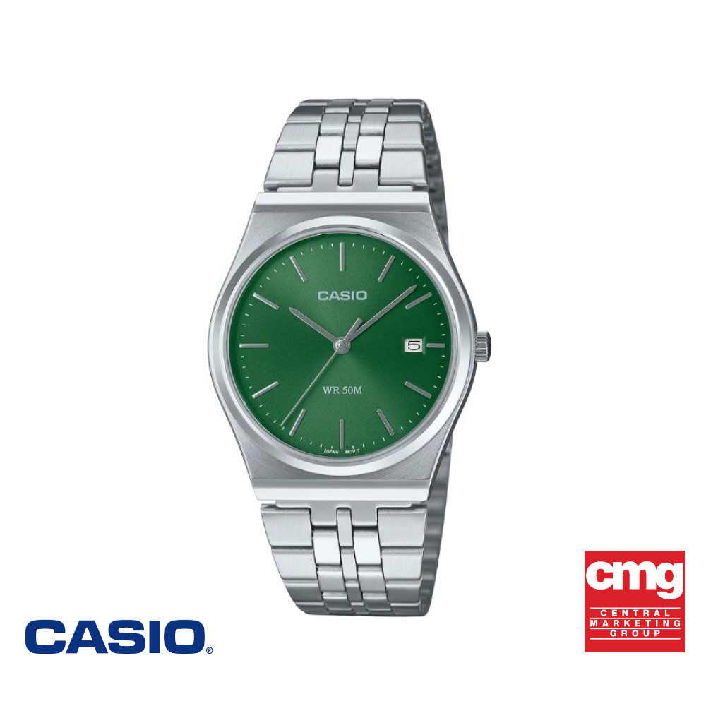 CASIO นาฬิกาข้อมือ CASIO รุ่น MTP-B145D-3AVDF วัสดุสเตนเลสสตีล สีเขียว