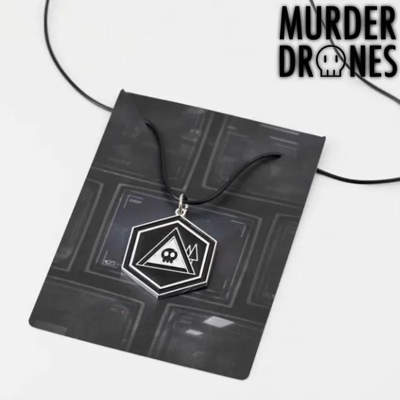 อะนิเมะ Murder Drones คอสเพลย์สร้อยคอผู้ใหญ่ Unisex โลหะผสมเชือก Choker Skull Skeleton Ghost จี้เครื่องประดับอุปกรณ์เสริม Prop