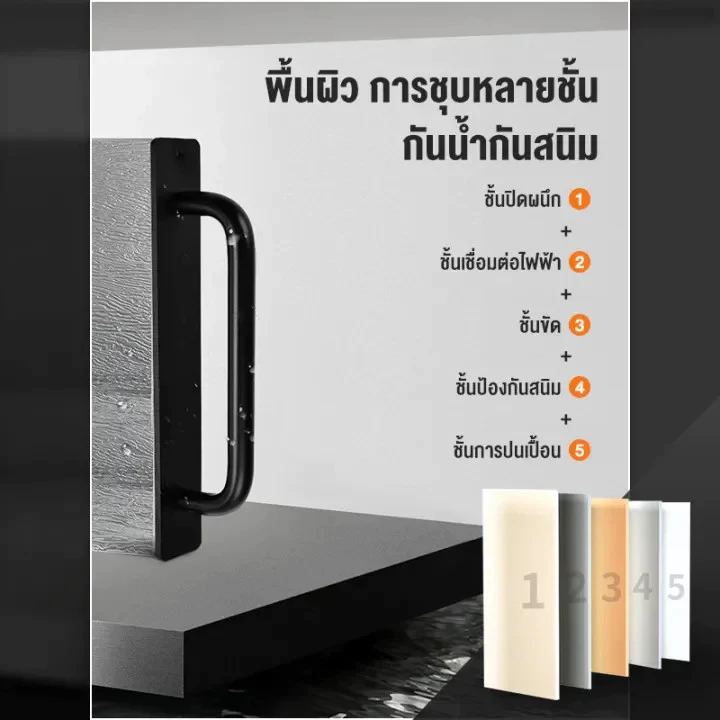 มือจับประตู ลิ้นชัก หน้าต่าง อลูมิเนียมอัลลอยด์ แบบไม่ต้องเจาะรู มีกาวในตัว สีดํา สีเงิน สีทอง สําหรับตู้เสื้อผ้า มือจับ thumbnail 5