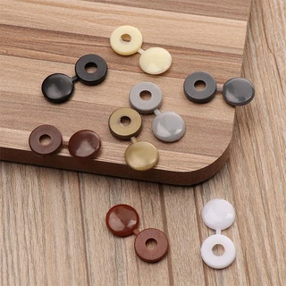 มิก้าสโตร์ ▏10 ชิ้นรอบสกรูหมวก M4/M5 Nut Self-shattering สกรูหมวกป้องกันฝุ่น Conjoined หมวก