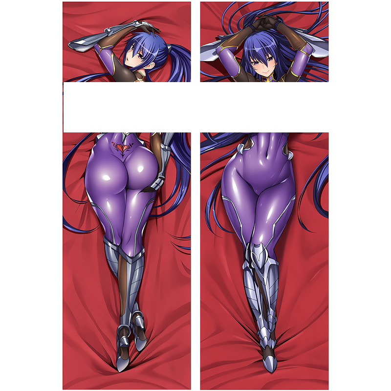 Akiyama Rinko - ปลอกหมอน Taimanin Dakimakura ผิวพีช 2Way Janainese ปลอกหมอนการ์ตูน 50*150 ซม.