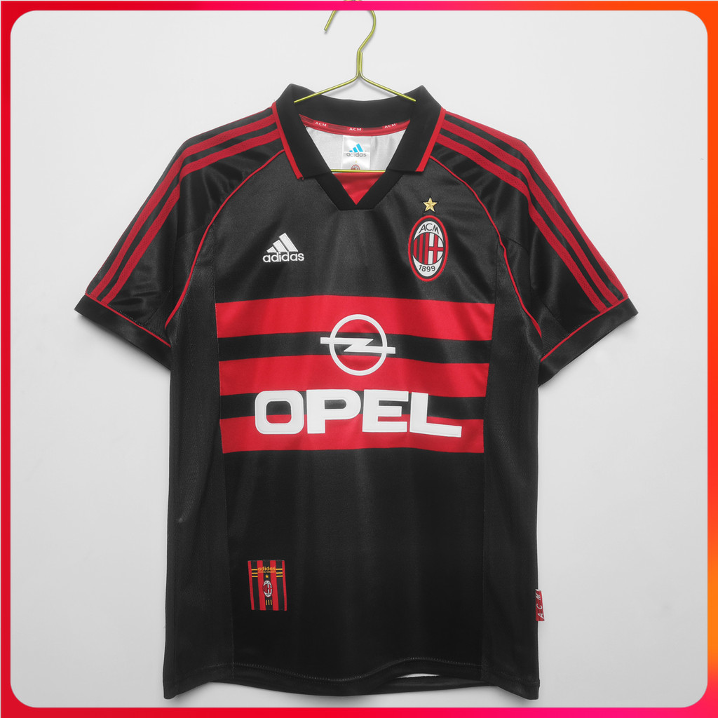 1998/99 AC Milan คุณภาพสูง Third Retro Men Jersey เสื้อยืดที่กําหนดเองฟุตบอล AAA +