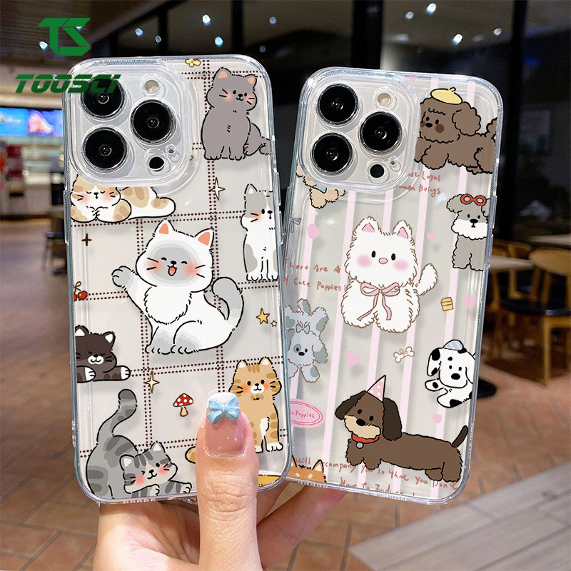 TOOSCI น่ารักน่ารักลูกแมว Dnd สุนัขเคสโทรศัพท์สําหรับ OPPO A3S A5S A7 A12E A12S A5 A9 A15S A16S A16K