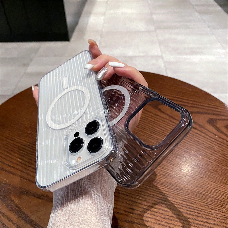 Hons Rimowaธารน้ําแข็งแม่เหล็กซิลิโคนโปร่งใสMatte soft iPhoneกรณีฝาครอบโทรศัพท์สําหรับIphone 16 11 1