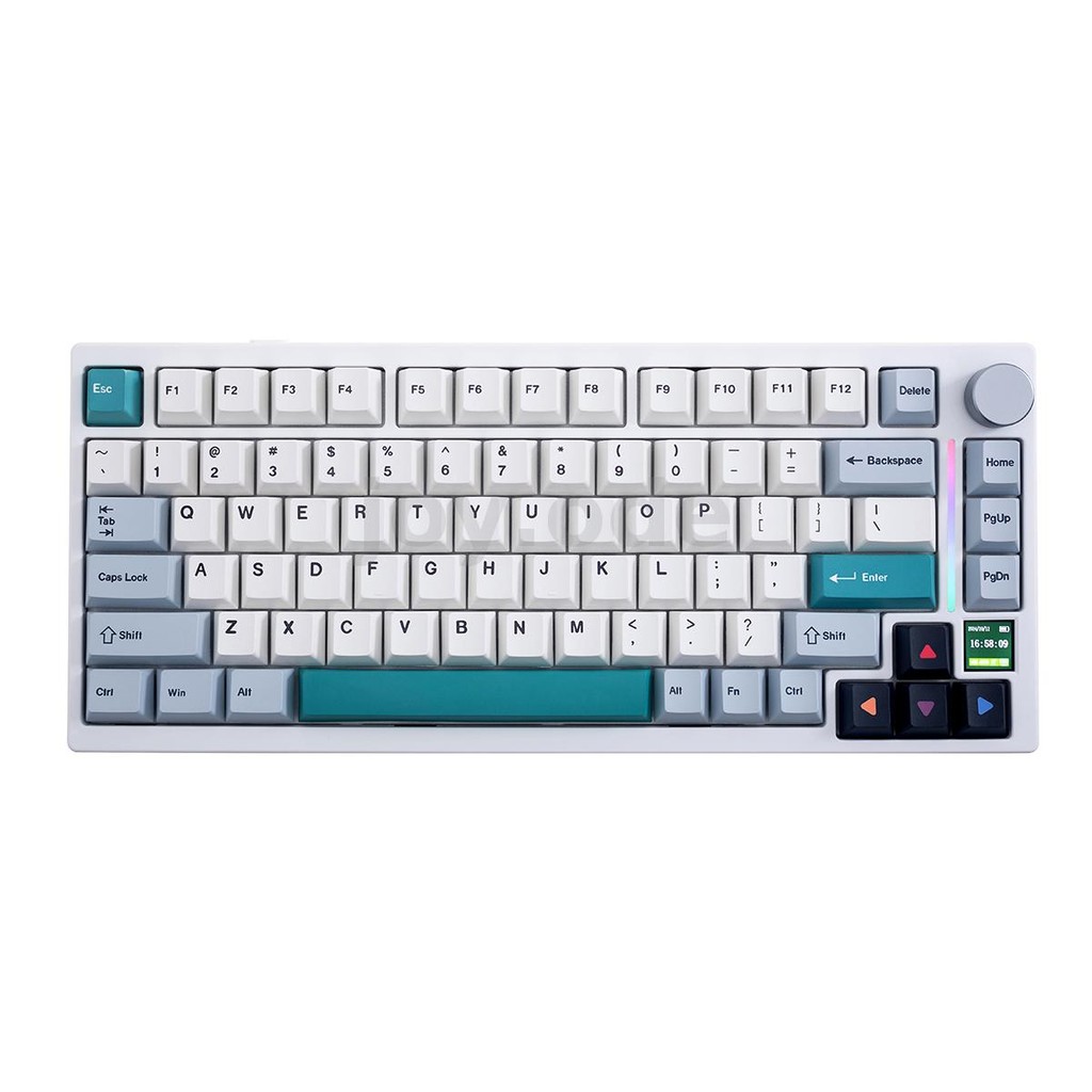 Gamakay TK75-V2 75% Tri-Mode Mechanical Keyboard 81 คีย์ Tri-Mode RGB ปะเก็น Mount 4000mAh PBT ความร้อนระเหิด Keycaps คีย์บอร์ดเกม 0.85 นิ้วหน้าจอ TFT