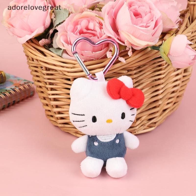 Alt 10 ซม.ตุ๊กตาตุ๊กตานุ่มตุ๊กตาพวงกุญแจการ์ตูน Hello Kitty Plushies กระเป๋าจี้อุปกรณ์เสริมสาวของขวัญของเล่นเด็ก DRG