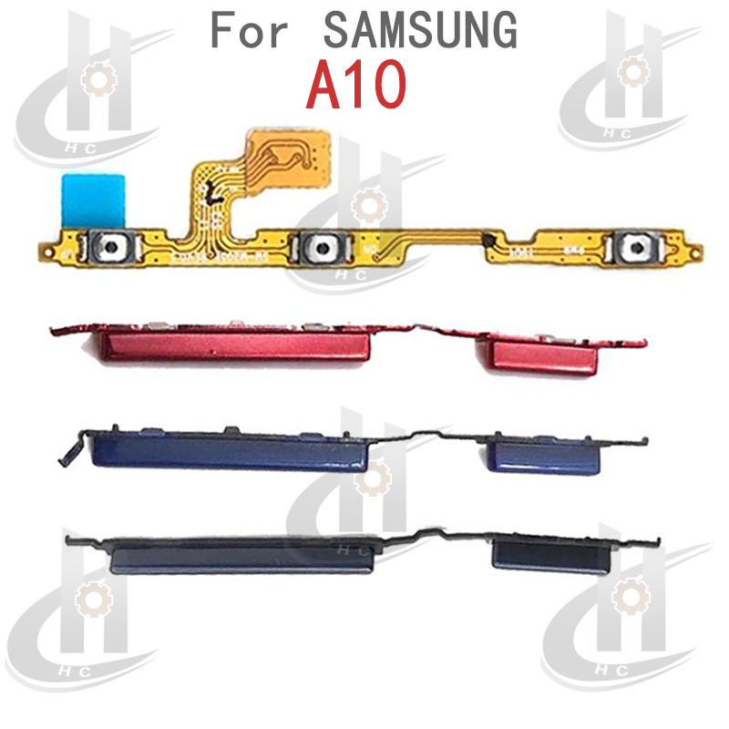 สําหรับ Samsung Galaxy A10 A105 ปุ่มด้านข้างปรับระดับเสียงปุ่ม Flex Cable Keys ปุ่มปิดระดับเสียงขึ้นลงด้านข้าง อะไหล่ทดแทน
