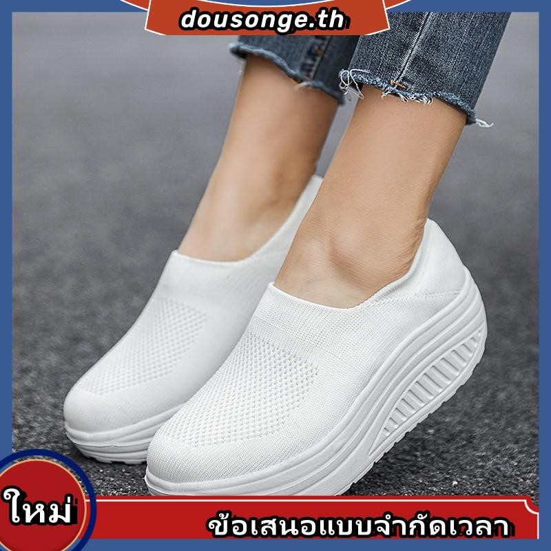 รองเท้ากีฬาลําลอง ระบายอากาศ แบบสวม สําหรับผู้หญิง