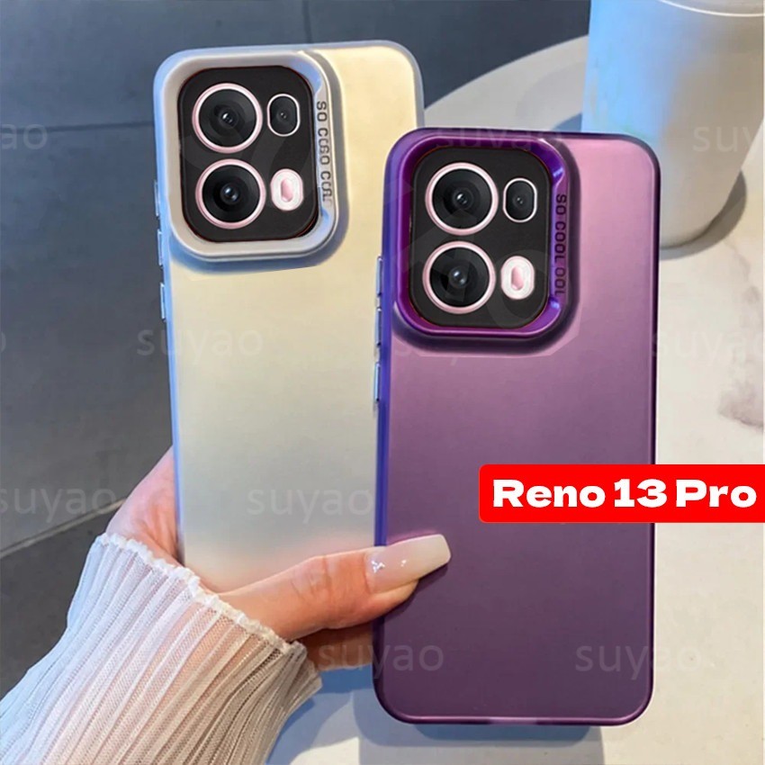 สําหรับOppo Reno 14 14F 13 Pro 13Pro 13F 5G 2024 เคสโทรศัพท์สีทึบIMDหรูหราธรรมดาMatteปลอกReno14Pro R