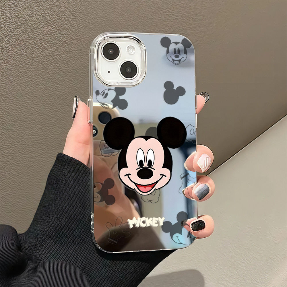 COD  เคส For iPhone 11 13 16 15 14 12 Pro Max เคสไอโฟน11 XS MAX XR 8 Plus Case เมาส์น่ารัก กระจก กรณีโทรศัพท์มือถือชุบ ราคา ถูกที่สุด ดีลบีเคเค แกลเลอรีภาพที่ 5