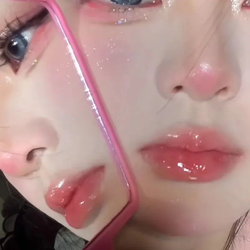 Shop NOVO Mirror Water Gloss Lip Gloss Non-Stick Cup Non-Fade ลิปสติกกันน้ํานักเรียนหญิง Party Glass