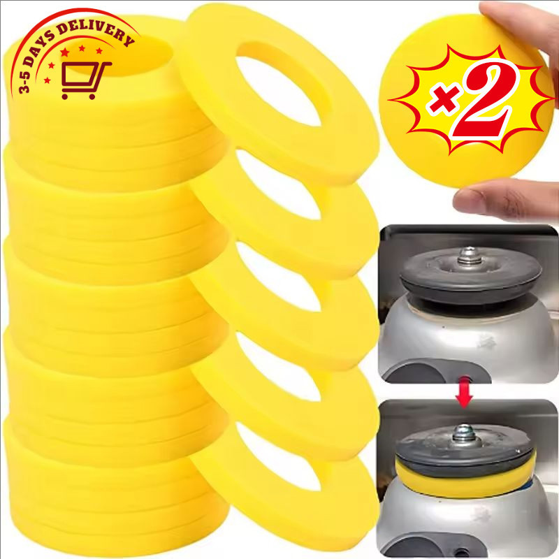 [3-5 วันมาถึง]เครื่องซักผ้าบูชโช้คอัพรถยนต์โพลียูริเทน 2 ชิ้น, Universal Fit Suspension Parts สําหรับรถเก๋ง/SUV/รถบรรทุก,เครื่องซักผ้าขยายการสั่นสะเทือนสีเหลือง