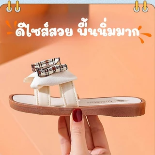 ส่งไว รวมรุ่น รองเท้าแตะเด็กผู้หญิง ลายผ้าโบว์ไข่มุก ผีเสื้อ รองเท้าแตะเด็ก