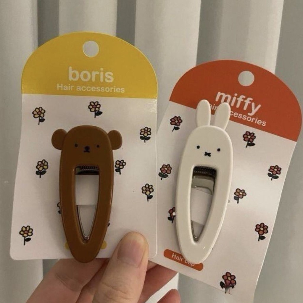 Ins น่ารักญี่ปุ่น Sweet Cool Miffy กิ๊บติดผมกระต่าย Bangs Niche y2k ผ้าโพกศีรษะนักเรียนสาว