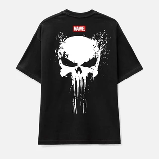 2024 Marvel American TV series Punisher Skull เสื้อยืด Skeleton เสื้อยืดแขนสั้น rounhbbectdfbv