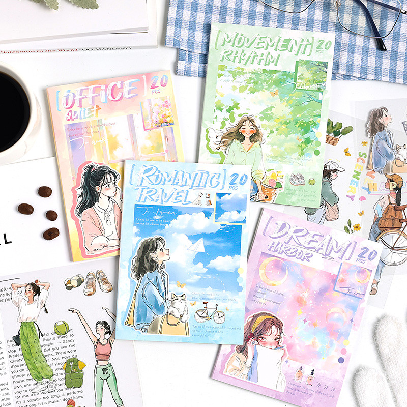 เว่ยเว่ย 20 ชิ้น [ไล่ล่าสามัญตัวละครชุด] ตัดฟิล์มสติกเกอร์บัญชีมือสติกเกอร์สัตว์เลี้ยงกระดาษสมุดวัสดุสมุดชุดสมุด