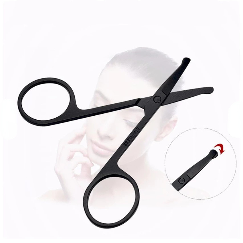 กรรไกรตัดคิ้ว ตัดขนจมูก ตัดเล็ม ตัดขนคิ้ว กรรไกรเสริมสวย กรรไกรแต่งหน้าเครื่องมือกรรไกรคิ้ว G3246 - รูปที่ 4