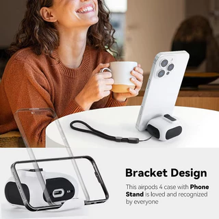 ล็อคหูฟังสําหรับ Airpods 4 Anc Pro 2 3 1 Pro2 Airpod Case ฝาครอบเอียร์บัดแม่เหล็กพร้อมเชือกเส้นเล็กปลอกกันกระแทก