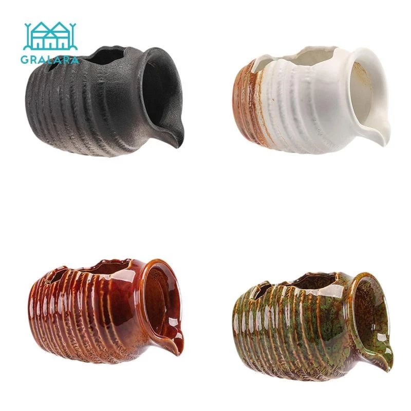 【สินค้าจุด】Gralara การารา หมุนเวียนน้ําดินหม้อพืชกระถางดอกไม้น้ําไหลเครื่องประดับน้ําบ่อน้ํา โถดินเผาและของประดับตกแต่งสวนเลี้ยงปลาโบราณ