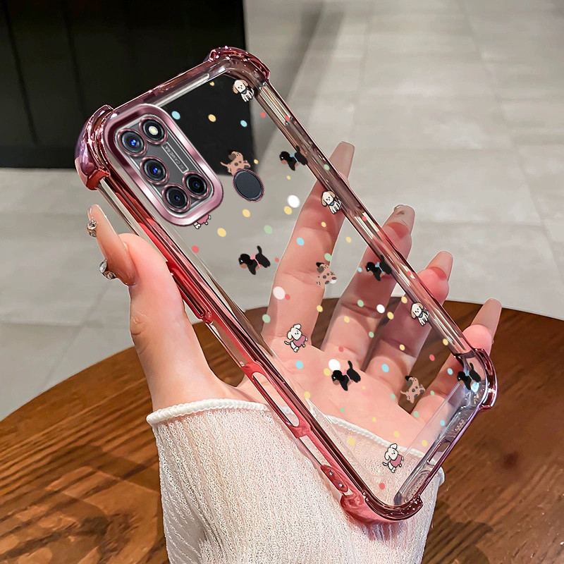 เคสสําหรับRealme C17 7iเคสโทรศัพท์TPU 2025 กันกระแทกการออกแบบใหม่น่ารักสุนัขSoftCase SZ14
