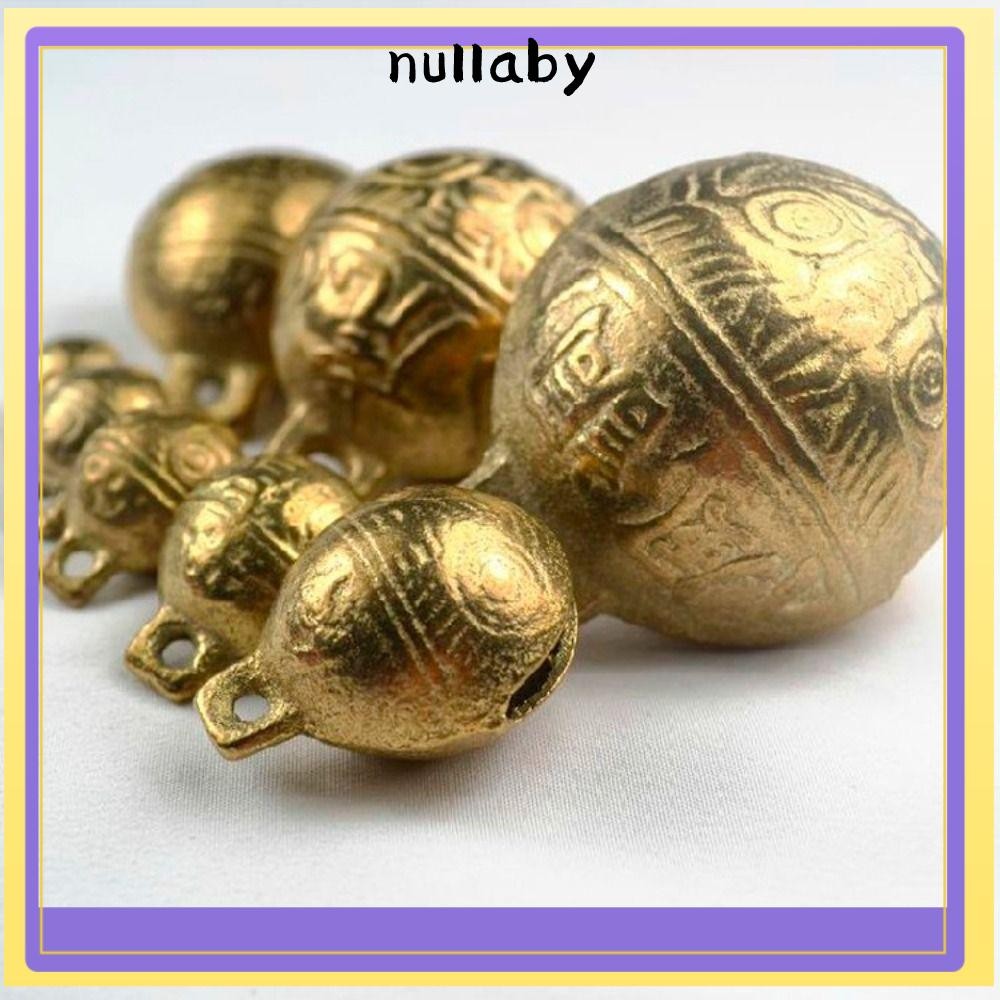 NULLABY กระดิ่งปลอกคอสุนัข, กระดิ่งทองแดงขนาดเล็ก กระดิ่งทองเหลือง, น่ารัก 11mm14mm18mm20mm53mm Vintage Craft Bells