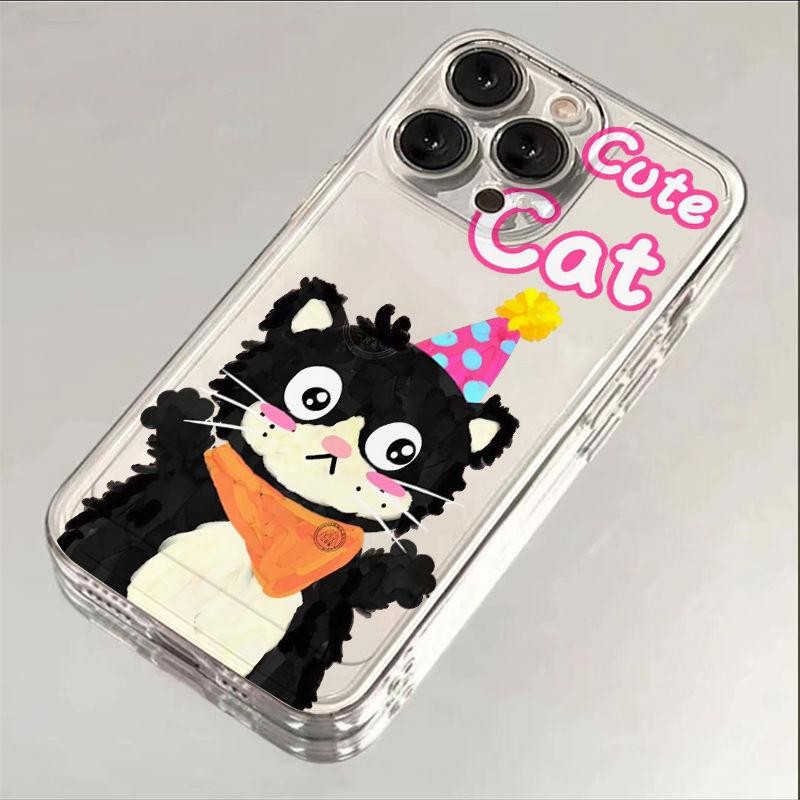 ผ้าพันคอแมวดําสําหรับRedmi Xiaomi Poco X3 X3 Pro X3 NFC X7 PRO C50 C55 C61 M6 C65 M6Pro K60ULTRA A2 