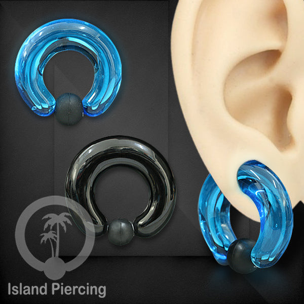 ต่างหูเจาะ BCR Pyrex Glass หลายทางเลือก เหมาะสําหรับต่างหูเจาะและ Septum