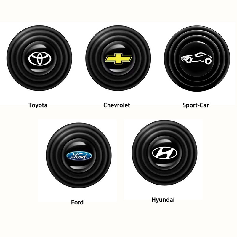 LIUOOP 1pcs Auto กันกระแทกซิลิโคน ปิดผนึกแผ่นยางอุปกรณ์เสริมรถยนต์ประตูรถ Anti-Collision กาวสติกเกอร์